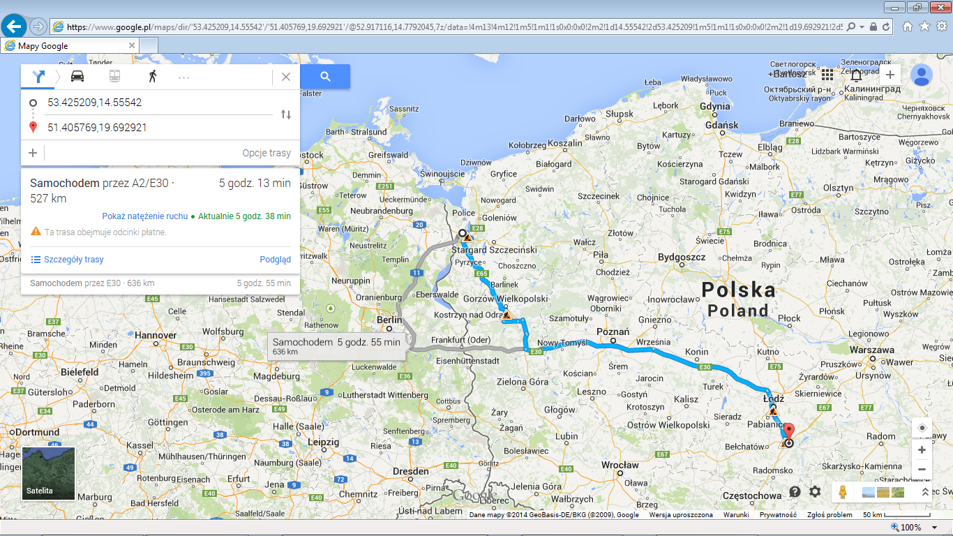 mapa trasa google Mapa Polski Excel (odc. 24)   Jak wygenerować link do trasy na  mapa trasa google