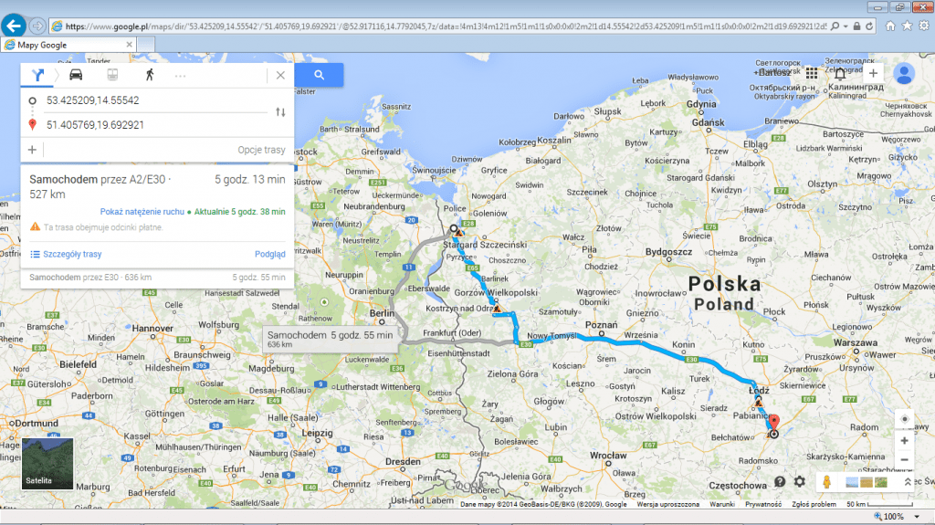 Mapa Polski Google 2024 Nona Thalia