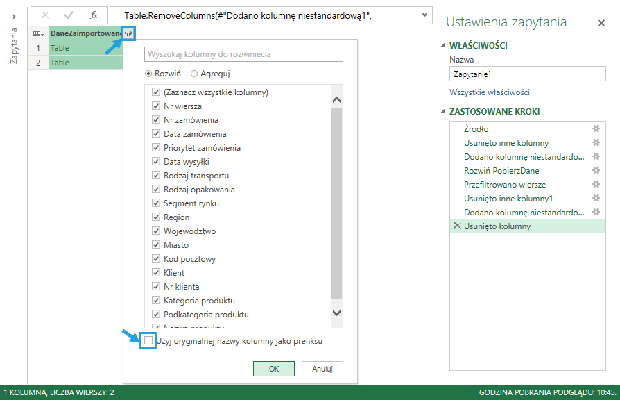 Power Query - łaczenie plikow z folderu 10