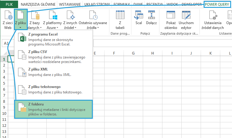Power Query - łaczenie plikow z folderu 2