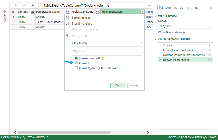 Power Query - łaczenie plikow z folderu 7