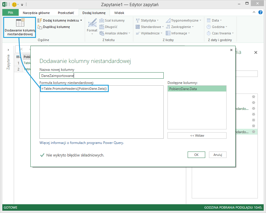 Power Query - łaczenie plikow z folderu 9