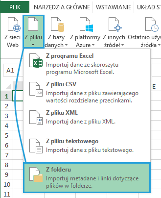 Power Query - łaczenie plikow z folderu