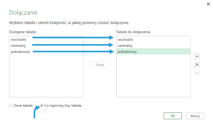 dołączanie power query get transform 2