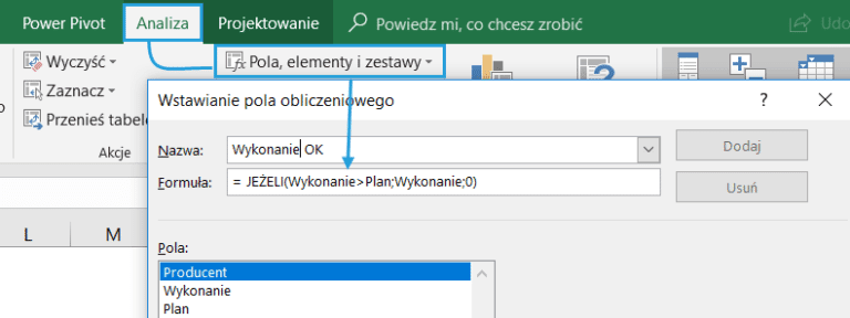 Jak Zbudować Słupkowy Wykres Przestawny Czerwono Zielony Z Celem W Excelu Skuteczneraportypl 2764