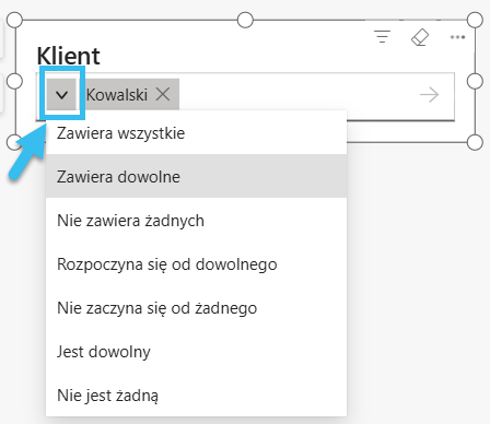 input slicer podczas szkolenia power bi - wiele wartosci fragmentatora