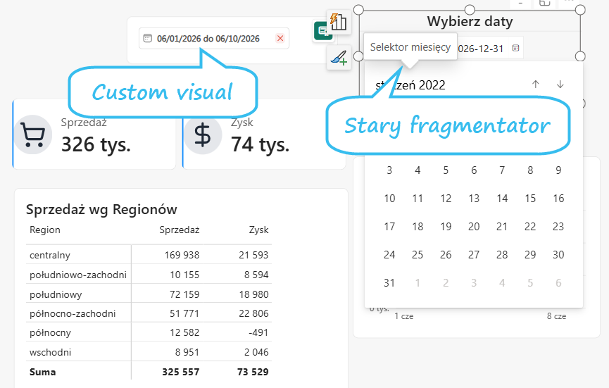 Jak wygodnie filtrować daty w Power BI? Poznaj Selektor dat (ang. Date Picker) 2 Jak wygodnie filtrować daty w Power BI? Poznaj Selektor dat (ang. Date Picker) 1